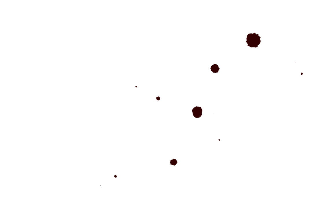 Ink splatter brown large top left