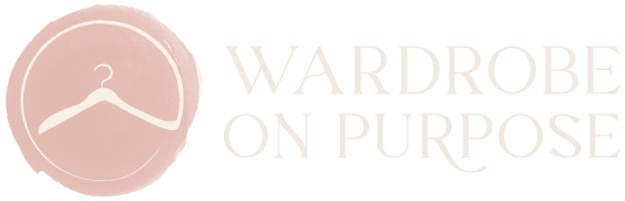 Wardrobe on Purpose logo - light title against dark bg